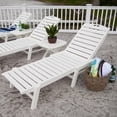 thumbnail image 6 of POLYWOOD® Nautical Stackable Wheeled Chaise, 6 of 7