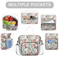 thumbnail image 2 of Pioneer Flower Floral Print Pattern Womens Lunch Box for Work,Insulated Large Lunch Bag for Tween and Teen,Loncheras Para Mujer,Leakproof Adult Lunch Bag for Work,Beach,Travel,Picnic,Camping, 2 of 7