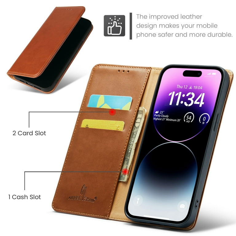 best phone wallet case 4-IN-1 Leather Phone Case, Phone Wallet with Kickstand & Loop for iPhone  Models - The SWITCH