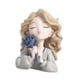 thumbnail image 4 of Estatua de niña de resina con flores, pequeña figura decorativa para mesa, ideal para escritorio, sala de estar, dormitorio, TV, mueble, oficina,, 4 of 9