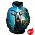 thumbnail image 1 of Sudadera con capucha y sudadera con estampado 3D de cabras que gritan, novedad, sudadera con capucha y gráfico de cabra enojada, ropa de calle divertida para niños, 1 of 4