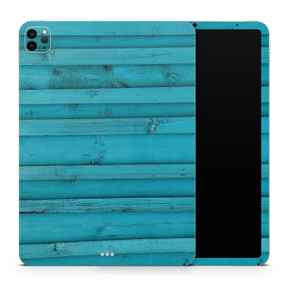 DesignSkinz Signature Blue Wood Planks Full-Body Skin Decal Wrap Cover for iPad (A1219/A1337)