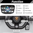 thumbnail image 3 of Track Seven 24V Kids Ride on Car, Licensed Lamborghini STO Electric Car for Boys Girls, Ride on Drift Car with Remote Control, Music, 360° Spin, Max Speed 6mph, White, 3 of 9