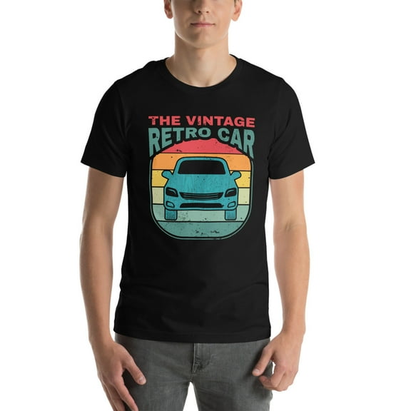 The Vintage Retro Car, Classic Car T-Shirt, Retro Car Tee (XS)