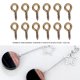 thumbnail image 2 of 200 unids/bolsa alfileres de ojo aleación hilo tornillo ganchos de ojo hallazgos de joyería (bronce), 2 of 5