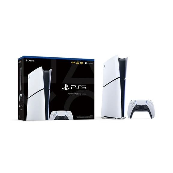 Sony PlayStation_5 Digital Edition Slim Console – Next-Gen 4K Ultra HD Gaming, 1TB SSD Storage,Disc-Free Gaming, PS_5 Slim