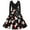 Black, variant on Fesfesfes Women's Vintage Print Long Sleeve V-Neck Dress Christmas Evening Party Dress