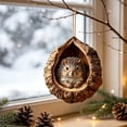 thumbnail image 3 of Woodland Animal Shell Ornaments 2026, Hedgehog Peeking Christmas Ornament, 3D Resin Hanging Decorations for Xmas Tree, Country Christmas Decor and Nature-Inspired Gift, 3 of 6