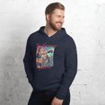 thumbnail image 3 of The Fittest Survive Unisex boxing hoodie (Heather Navy, S), 3 of 4