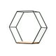 thumbnail image 2 of Gwong Decoración hogareña Tenedor de almacenamiento de hierro Multifuncional Multifuncional Estilo nórdico Firma geométrica Estante hexagonal para el hogar Gwong 21065295, 2 of 7