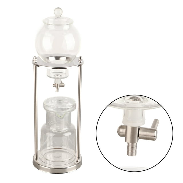 Cold Brew Drip Tower, Ice Coffee Brew Tower Regulable Dripper Reusable DIY Making For Home