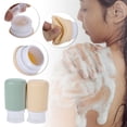 thumbnail image 4 of Unique Bargains 2 Pcs Travel Container Set 2.3oz Silicone Travel Bottles Set Yellow Cyan Green, 4 of 5