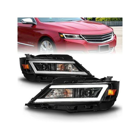 Headlight Set - Compatible with 2014 - 2020 Chevy Impala 2015 2016 2017 2018 2019