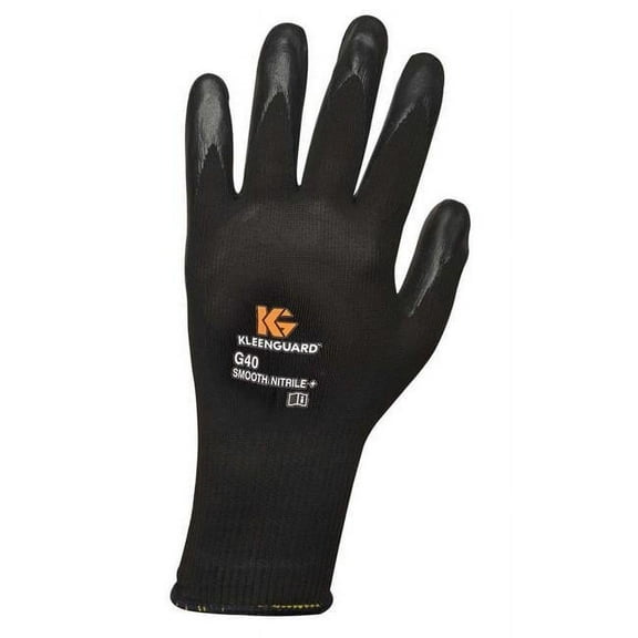 Kimberly-Clark Professional  G40 Smooth Nitrile Coated Glove - Black, Large