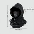 thumbnail image 3 of Baozhu Windproof Winter Face Mask Warm Fleece Ski Mask for Men and Women Cold Weather Motorcycle Bike Cycling Neck Warmer, 3 of 4