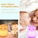 thumbnail image 3 of Lovely Owl Kids Night Light Led Nursery Night Light Touch Lámpara De Silicona 8 Cambio De Color Recargable Suave Y Cálida Luz De Sueño Para La Alimentación Del Bebé Cambio De Pañales Inevent HA014192-00, 3 of 7