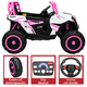 thumbnail image 5 of Montable Eléctrico Infantil 4x4 12V con Luz, Sonido y Bluetooth - Rosa, 5 of 8