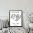 thumbnail image 4 of Where We First Met Map, Custom Canvas Print Couple Gift, Personalized Map Print Anniversary Wedding Gift For Her/Him, 4 of 7