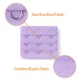 thumbnail image 4 of Señora 5Pcs 3 Gancho De 3 Filas Longitud Ajustable Correa Del Sujetador Extensor Ganchos De Hebilla Beige-Azul Marino-Rosa-Morado Claro-Blanco Una Talla, 4 of 5