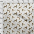 thumbnail image 3 of oneOone Rayon White Fabric Animal Fabric For Sewing Printed Craft Fabric By The Yard 56 Inch Wide, 3 of 4