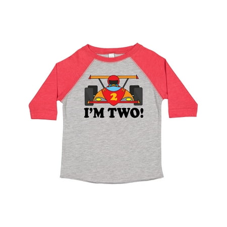 

Inktastic Race Car 2nd Birthday Boys Racing Gift Toddler Boy Girl T-Shirt