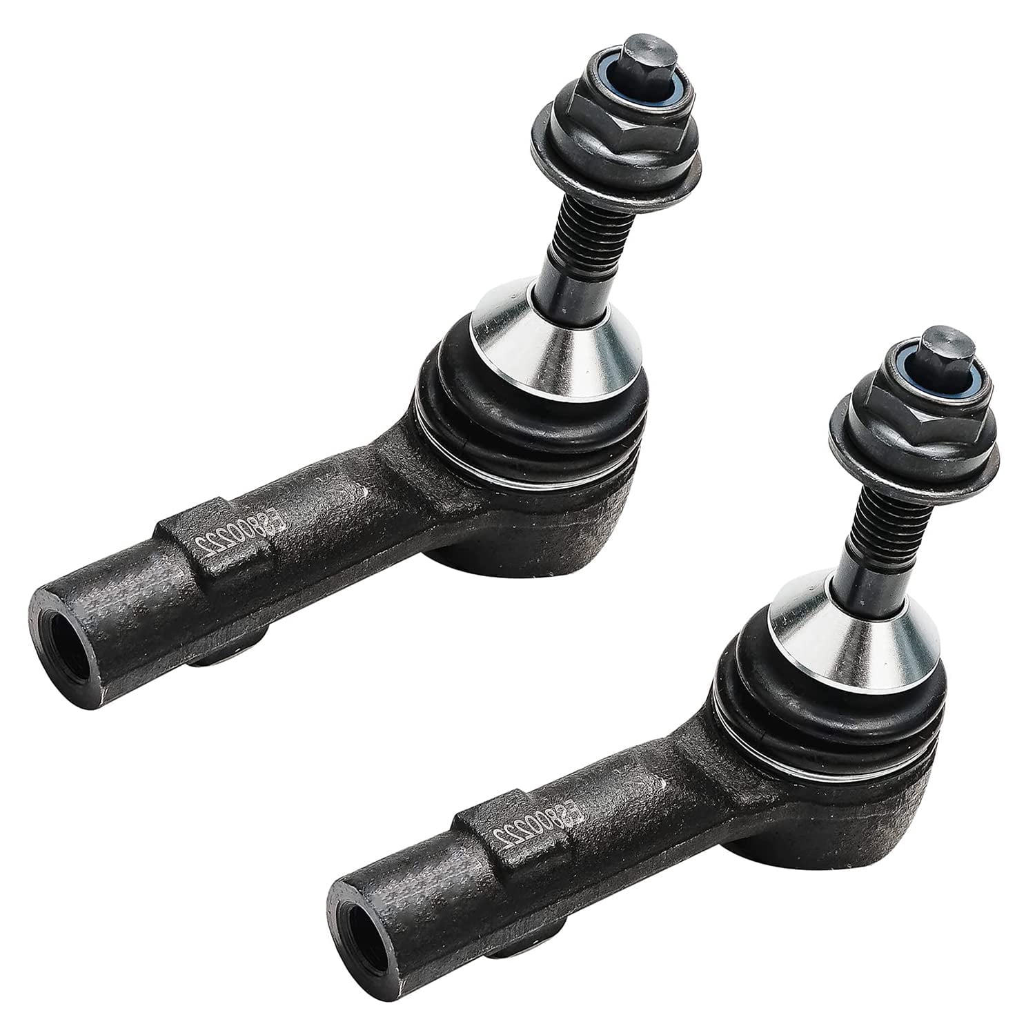 Detroit Axle - Front 6pc Tie Rods Kit for 2010-2015 Ford Flex Taurus Lincoln MKT, 2010-2016 MKS, 4 Outer & Inner Tie Rods 2 Boots 2011 2012 2013 2014 Replacement