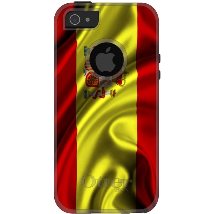 DistinctInk Custom White Grey OtterBox Commuter Series Case for Apple iPhone 5...