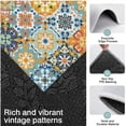 thumbnail image 3 of Blue Boho Bohemia Floral Geometric Pattern Kitchen Rugs Sets Of 3,Kitchen Runner Rugs Non Skid Washable,Decorative Kitchen Floor Mats for Kitchen,Sink,Laundry,17"x30"+ 17"x47" + 17"x59", 3 of 6