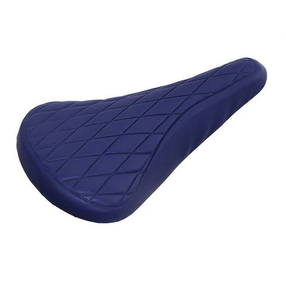 Alta Vintage Blue Diamond Pattern BMX Vinyl Bike Saddle