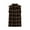 01 Brown, variant on Awdenio Workout Tank Tops Men Casual Fashion Solid Turn-down Collar Plaid snap Shirt Sleeveless with Pocket