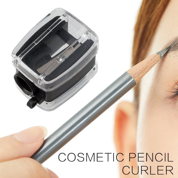 Sacapuntas de lápiz cosmético de maquillaje portátil con bastoncillo de limpieza para pintor de niñas