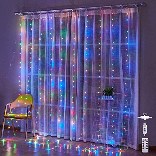 300l Led Curtain String Lights For, How To Hang Led Curtain String Lights