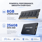 Laptop 15.6 FHD 8GB 256GB Intel Core i3-8109U with Windows 11 Pro,Graphite, WiFi 5, Full-Featured Type-C, Gray