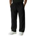 thumbnail image 3 of Men's Relaxed-Fit Drawstring Straight-Leg Pants, Solid Color Casual Trousers for Travel, Daily Wear and Spring Summer,Black,L, 3 of 7