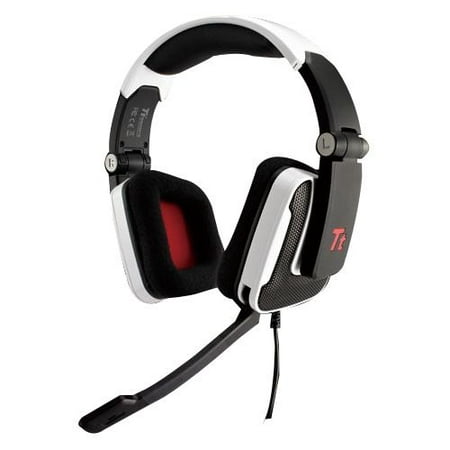 Tt eSPORTS SHOCK Headset - Surround - White - Wired - Over-the-head