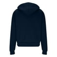thumbnail image 6 of BiZtdJrK Mens Zip Up Hoodie Lightweight Slim Long Sleeve Sweatshirt Solid Color Casual Workout Hooded Jacket with Pocket, Navy, XXL, 6 of 8