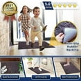 thumbnail image 2 of Muddy Mat® SHOWN ON TV Highly Absorbent Microfiber Door Mat and Pet Rug Non Slip Thick Washable Area and Bath Mat Soft Chenille for Kitchen Bathroom Bedroom Indoor and Outdoor - Grey Medium 30"X19", 2 of 6