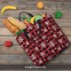 thumbnail image 5 of Easygdp Buffalo Plaid Snowflakes Bolsa Tote para Mujer, Bolso de Hombro para Trabajo, Playa, Viajes, Compras y Supermercado, 5 of 7