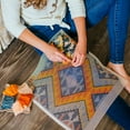 thumbnail image 4 of LoRan Latch-Stitch Pillow Kit DIY, 16" x 16", Kilim Design, 4 of 6