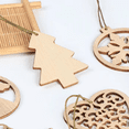 thumbnail image 3 of Wooden Christmas Tree Decorations,Hanging Ornament,Christmas Decoration Pendants,style 4, 3 of 5