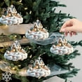 thumbnail image 6 of Hyknon Christmas Village Sets for Christmas Tree Christmas Decoration Cloud Snowy Tiny House Acrylic Cottage with Warm LED Hanging Pendants for Home Decor Party Holiday, 6 of 6