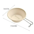 thumbnail image 2 of Guardoinrt Portable Camping Sake Cup Easy To Carry Excellent Impact Resistance Graduated Handle Bowl Violet 300ml, 2 of 6