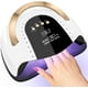 thumbnail image 1 of Lámpara de uñas UV LED LKE 268W, secador de uñas para esmalte en gel, color blanco, 1 of 9