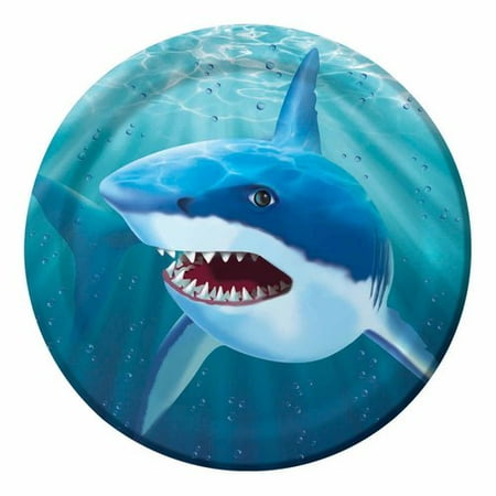 cool shark 9 round dinner plate 10pk walmart com