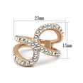 thumbnail image 2 of Stainless Steel Rose Gold Plated 1.02Ct Crystal Fashion Ring Women's Size 6, 2 of 5