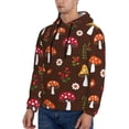 thumbnail image 3 of Sikiie Woodland Mushroom Men's Hoodie, Essentials Hoodie, Sweatshirt, Pullover Hooded Sweatshirt for Men-Medium, 3 of 7