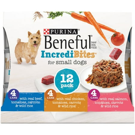 Purina Beneful IncrediBites Variety Pack Wet Dog Food, 3 Oz, Case of 12
