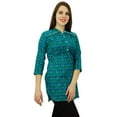 thumbnail image 5 of Phagun Floral Print Women Wear 3/4 Sleeve Casual Top Short Cotton Kurti Clothing, 5 of 8