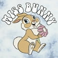 thumbnail image 2 of Junior's Bambi Miss Bunny Portrait Graphic Crop T-Shirt White/Blue Medium, 2 of 4