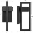thumbnail image 3 of Modern Wall Lights Exterior Lighting Fixtures 3000K LED Outdoor Wall Sconce Outside Wall Mount Lights for Porch Front Door House Garage Indoor Black 1PC, 3 of 8